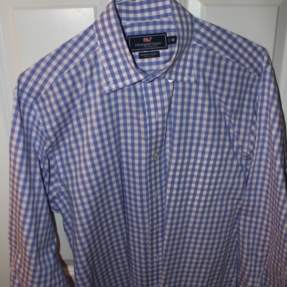 MENS M PURPLE VINEYARD VINES BUTTON DOWN - Picture 1 of 4